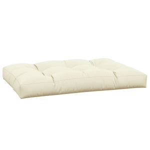 Palettenkissen Creme 120x80x12 cm Stoff