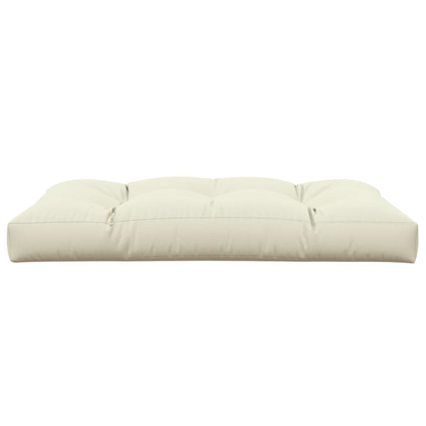 Palettenkissen Creme 120x80x12 cm Stoff