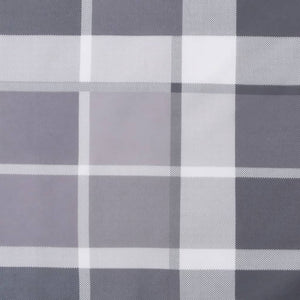 vidaXL Pallet Cushion Grey Gingham 120x80x12 cm Fabric