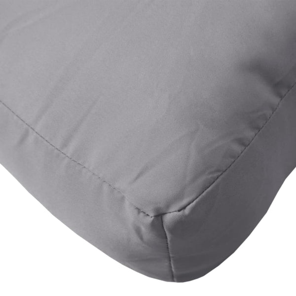 vidaXL Pallet Cushion Grey 60x40x12 cm Fabric