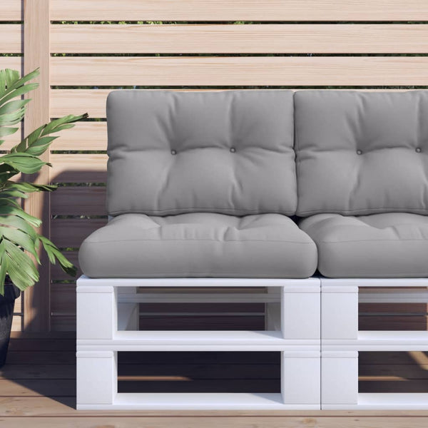 vidaXL Pallet Cushion Grey 60x40x12 cm Fabric