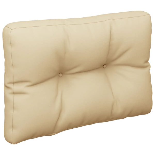 vidaXL Pallet Cushion Beige 60x40x12 cm Fabric
