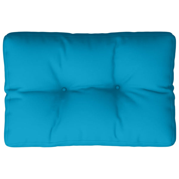 vidaXL Pallet Cushion Blue 60x40x12 cm Fabric