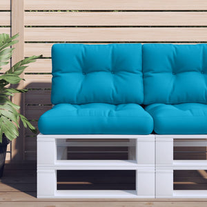 vidaXL Pallet Cushion Blue 60x40x12 cm Fabric