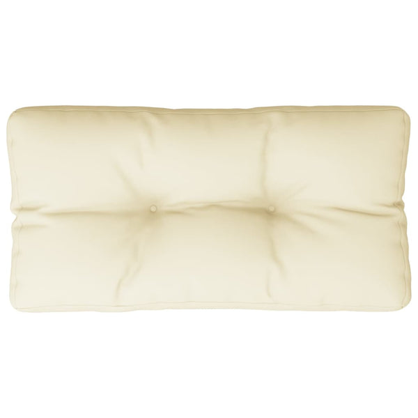 vidaXL Pallet Cushion Cream 70x40x12 cm Fabric