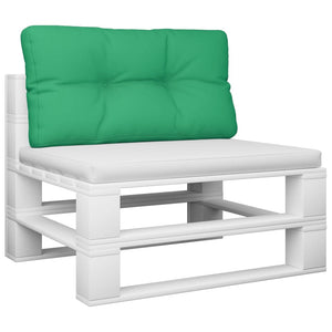 vidaXL Pallet Cushion Green 70x40x12 cm Fabric