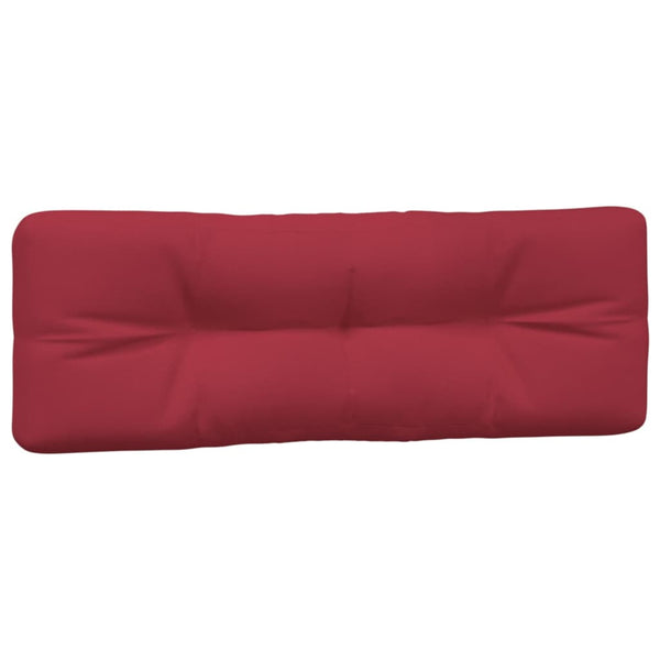 vidaXL Pallet Cushions 3-pc. Wine Red Fabric