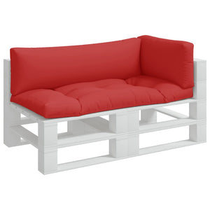 vidaXL Pallet Cushions 3-piece Red Fabric