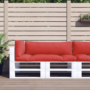 vidaXL Pallet Cushions 3-piece Red Fabric