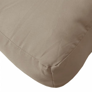 vidaXL Pallet Cushions 3-pc. Taupe Fabric