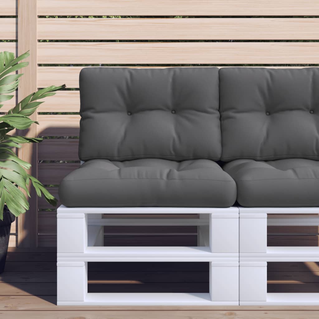 vidaXL Pallet Cushion Anthracite 60x40x12 cm Fabric