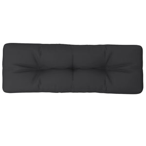 vidaXL Pallet Cushion Black 120x40x12 cm Fabric