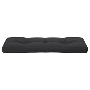 vidaXL Pallet Cushion Black 120x40x12 cm Fabric
