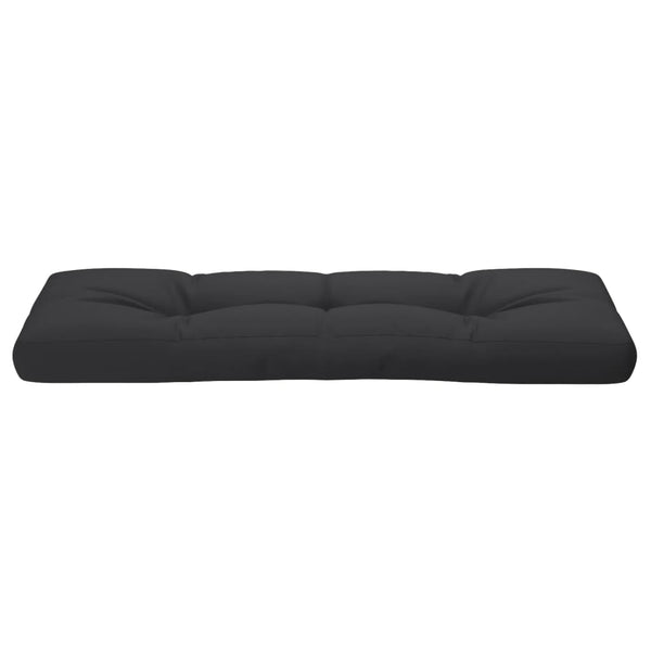 vidaXL Pallet Cushion Black 120x40x12 cm Fabric
