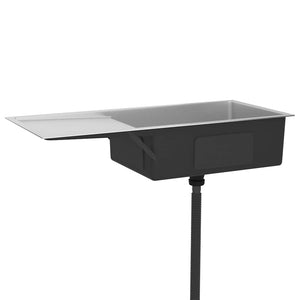 vidaXL Handmade Drop-In Sink Stainless Steel