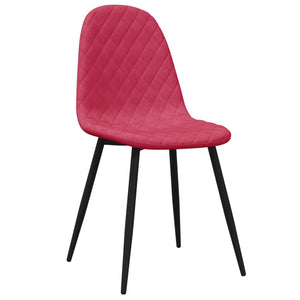 vidaXL Dining Chairs 4 pcs. Wine Red Velvet