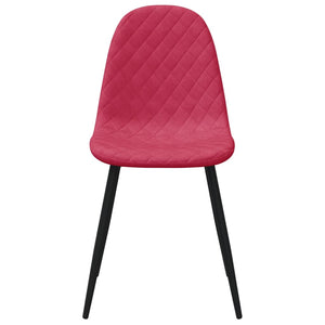 vidaXL Dining Chairs 4 pcs. Wine Red Velvet