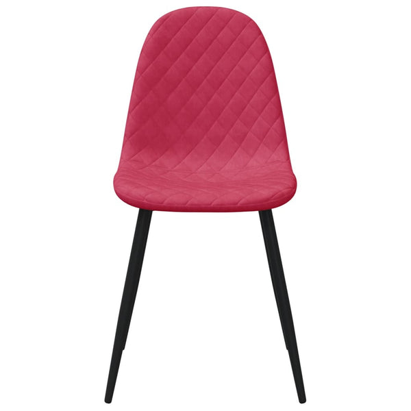 vidaXL Dining Chairs 4 pcs. Wine Red Velvet