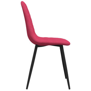 vidaXL Dining Chairs 4 pcs. Wine Red Velvet