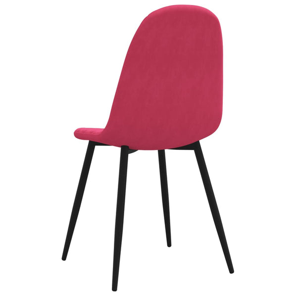 vidaXL Dining Chairs 4 pcs. Wine Red Velvet
