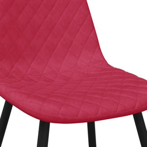 vidaXL Dining Chairs 4 pcs. Wine Red Velvet
