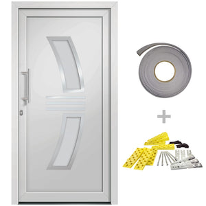 vidaXL Front Door White 108x200 cm