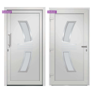 vidaXL Front Door White 108x208 cm