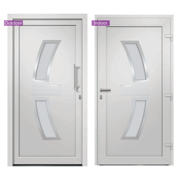 vidaXL Front Door White 108x200 cm