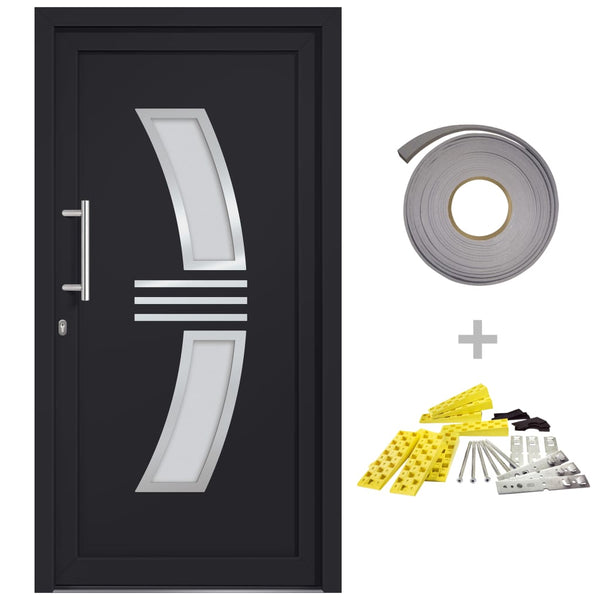 vidaXL Front Door Anthracite 108x200 cm