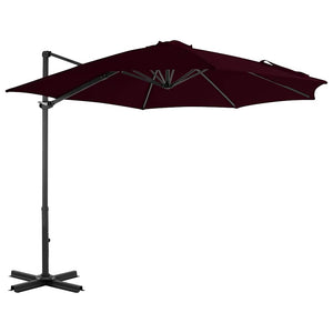 vidaXL Cantilever Parasol with Aluminum Pole 300 cm Red
