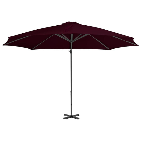 vidaXL Cantilever Parasol with Aluminum Pole 300 cm Red
