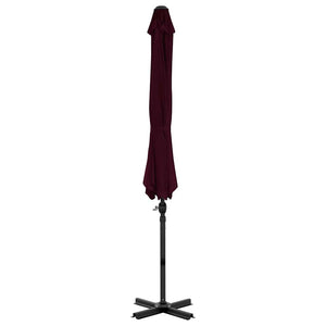 vidaXL Cantilever Parasol with Aluminum Pole 300 cm Red