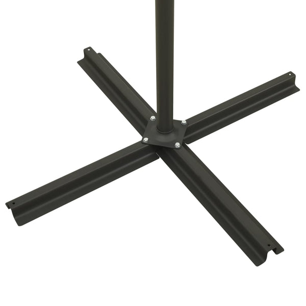 Ampelschirm mit LED-Beleuchtung 300 cm Taupe