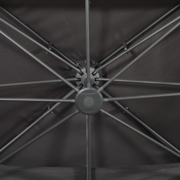 Ampelschirm mit Doppeldach Anthrazit 400 x 300 cm