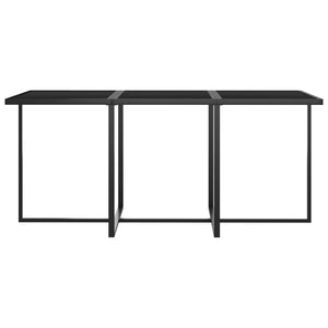 vidaXL 11-piece Outdoor Dining Set with Cushions Poly Rattan Grey