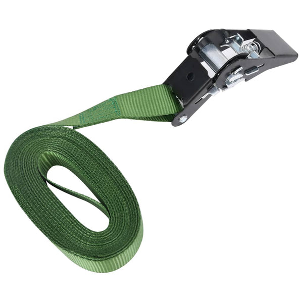 vidaXL Ratchet Tie-Down Straps 4 pcs 800 daN 6 m Green