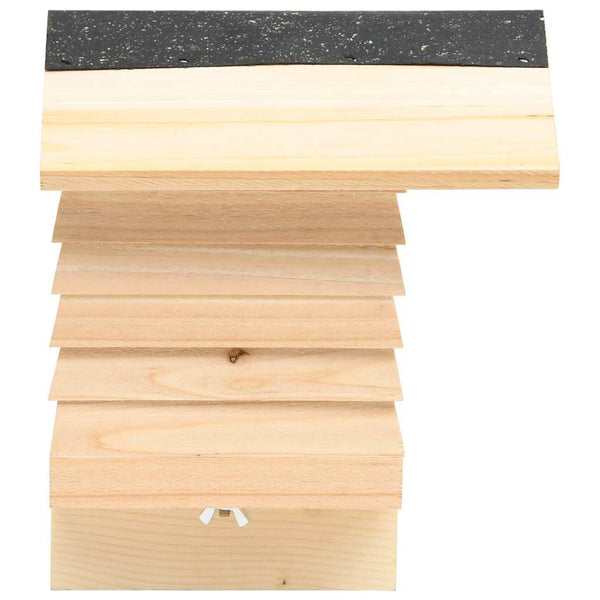 vidaXL Bee House Fir Solid Wood 22x20x20 cm