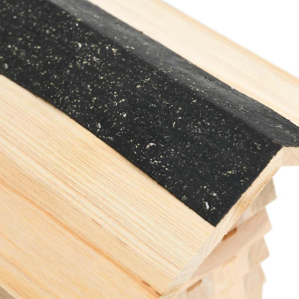 vidaXL Bee House Fir Solid Wood 22x20x20 cm