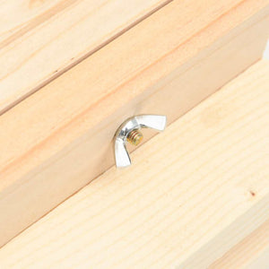 vidaXL Bee House Fir Solid Wood 22x20x20 cm