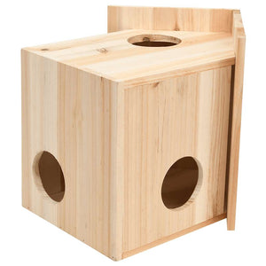 vidaXL Squirrel House Solid Fir Wood 26x25x29 cm