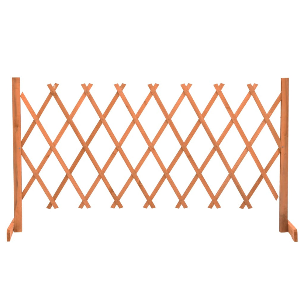 vidaXL Garden Trellis Orange 150x80 cm Solid Fir Wood