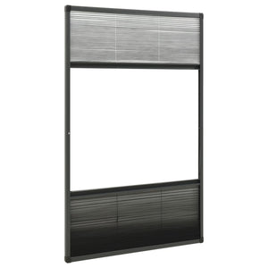 vidaXL Pleated Insect Screen for Windows Aluminum 80x160 cm with Blind