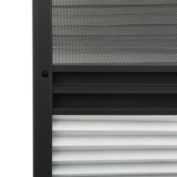 vidaXL Pleated Insect Screen for Windows Aluminum 80x160 cm with Blind