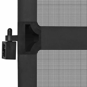 vidaXL Swivel Insect Screen Anthracite and Black 120 x 240 cm