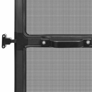 vidaXL Swivel Insect Screen Anthracite and Black 120 x 240 cm