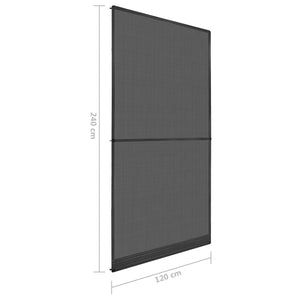 vidaXL Swivel Insect Screen Anthracite and Black 120 x 240 cm