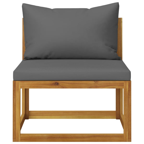 vidaXL 4-Seater Garden Sofa with Cushions Solid Acacia Wood