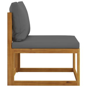 vidaXL 4-Seater Garden Sofa with Cushions Solid Acacia Wood