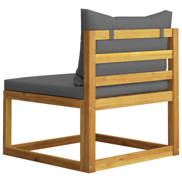 vidaXL 4-Seater Garden Sofa with Cushions Solid Acacia Wood