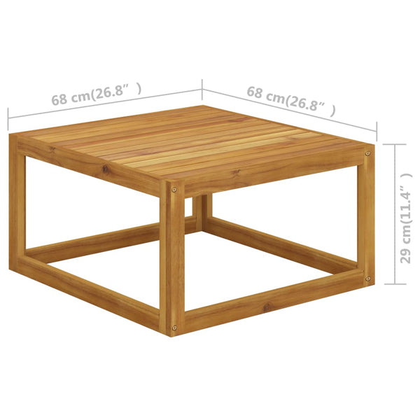 vidaXL 4-Piece Garden Lounge Set with Cushions Solid Acacia Wood